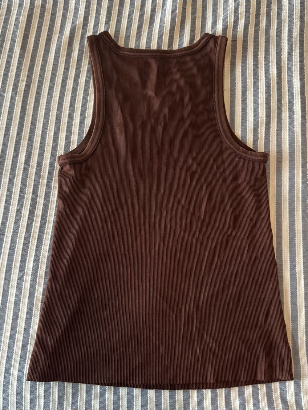 Aerie Brown Ribbed Tank Top - Picture 3 of 3
